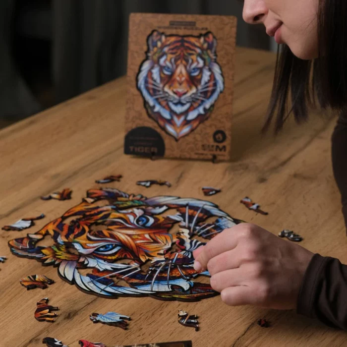 unidragon wooden puzzle jigsaw puzzle for adult lovely tiger lifestyle 9 1  1200x1200x 1296x