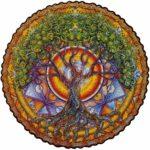 Parti per un viaggio con il puzzle Mandala Tree of Life Unidragon.