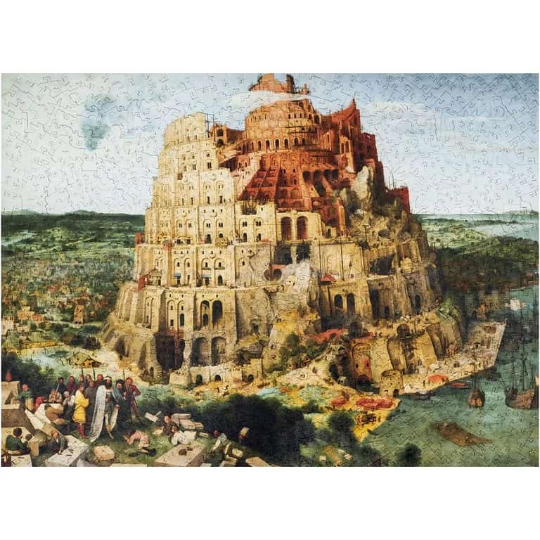 Un dipinto de La Torre Babele di Bruegel, parte della collezione Unidragon Art.