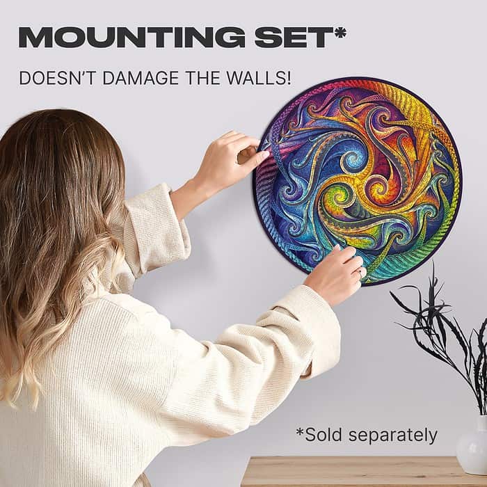 Mandala Spiral Incarnation non danneggia le pareti.